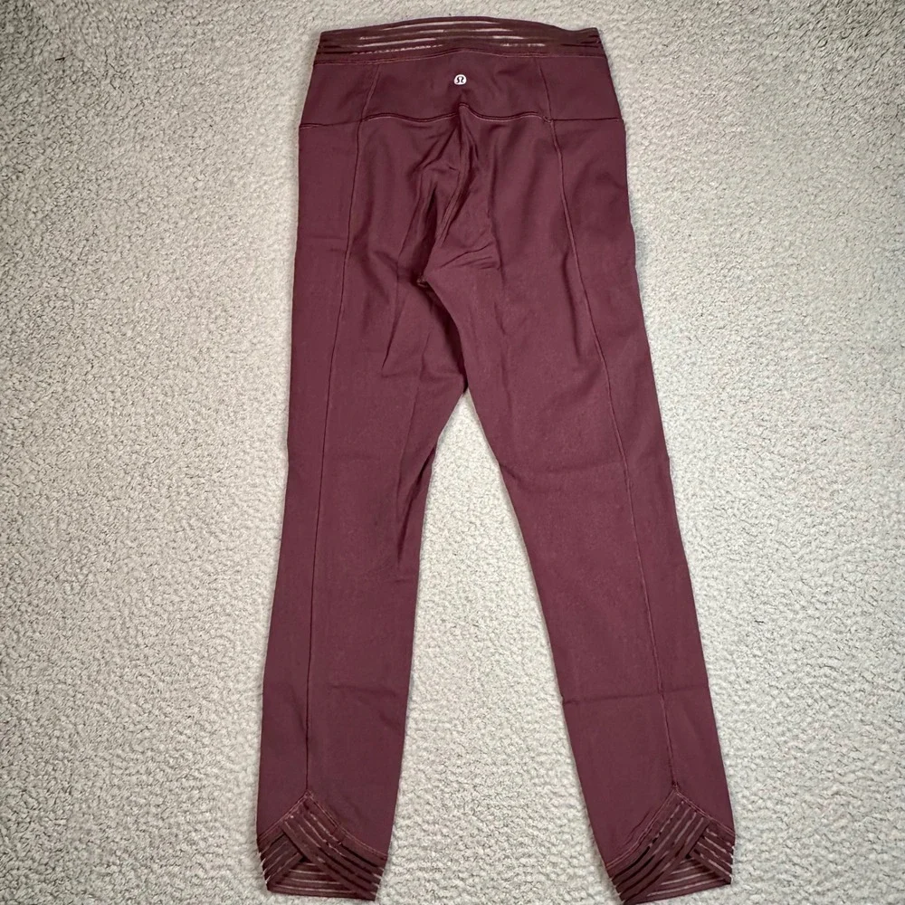 Lululemon Find Focus 7/8 Tight Women's 6 Arctic Plum Mesh Luxtreme Leggings Gym